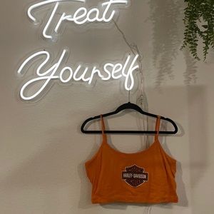 🎉🛍Thrifted Harley-Davidson crop top